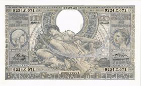 Belgien / Belgium P.107 100 Francs = 20 Belgas 1942 (1/1-) 