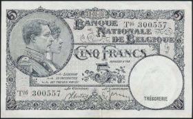Belgien / Belgium P.108bF 5 Francs 1988 (1938) (2) 