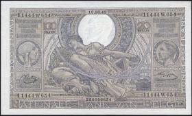 Belgien / Belgium P.112 100 Francs = 20 Belgas 1943 (1) 