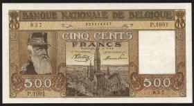 Belgien / Belgium P.127 500 Francs 1945 (2) 
