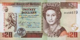 Belize P.69b 20 Dollars 2005 (1) 