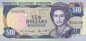 Bermuda P.42c 10 Dollars 1997 (1) 
