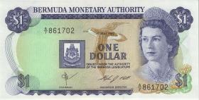 Bermuda P.28b 1 Dollar 1984 A-7 (1) 