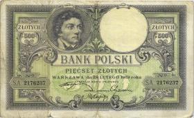 Polen / Poland P.058 500 Zlotych 1919 (1924) (4) 