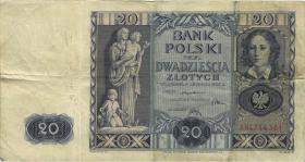 Polen / Poland P.077 20 Zlotych 1936 (3-) 