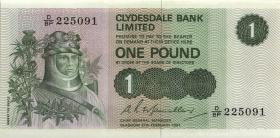 Schottland / Scotland P.204c 1 Pound 1981 (1) 