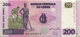 Kongo / Congo P.095A 200 Francs 2000 (1) 