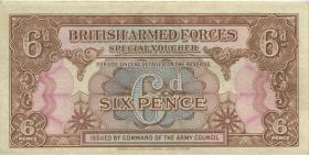 Großbritannien / Great Britain P.M10 6 Pence (1946) Millitärgeld (1-) 