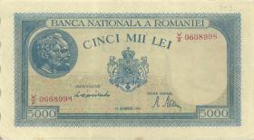 Rumänien / Romania P.056 5.000 Lei 10.10.1944 (2) 