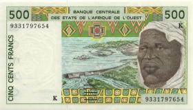 West-Afr.Staaten/West African States P.710Kc 500 Francs 1993 (1) 