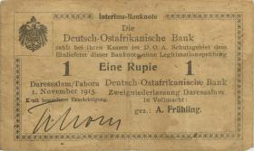 R.918c: 1 Rupie 1915 F (3) Überstempelung "Z" 