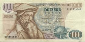 Belgien / Belgium P.136b 1000 Francs 1973 (3) 