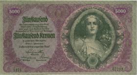 Österreich / Austria P.079 5000 Kronen 1922 (1/1-) 