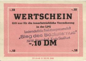 L.003.10 LPG Atzendorf "Sieg des Sozialismus" 0,10 DM (1) 