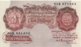 Großbritannien / Great Britain P.362c 10 Shillings (1934-39) (1) 
