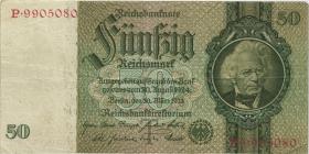 R.175a: 50 Reichsmark 1933 T/P (3) 