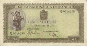 Rumänien / Romania P.051 500 Lei 1940-43 (3) 