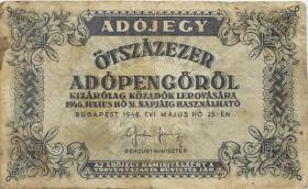 Ungarn / Hungary P.139b 500.000 Adopengö 1946 (4) 