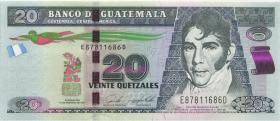 Guatemala P.124f 20 Quetzales 2017 (1) 