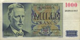 Belgien / Belgium P.131 1000 Francs 1950 (3) 