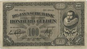 Ndl. Indien / Netherlands Indies P.073 100 Gulden 21.11.1925 (3-) 