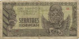 Ndl. Indien / Netherlands Indies P.132 100 Rupien (1944) (4) 