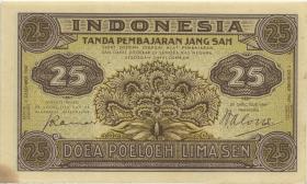 Indonesien / Indonesia P.032 25 Sen 1947 (2) 