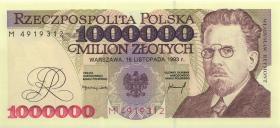 Polen / Poland P.162 1.000.000 Zlotych 1993 M (1) 