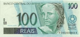 Brasilien / Brazil P.247f 100 Reais (1994-2003) (1) 