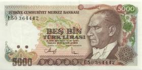 Türkei / Turkey P.197 5000 Lira 1970 (1985) (1) 