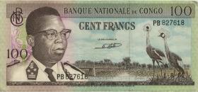 Kongo / Congo P.006 100 Francs 1.8.1964  (3) 