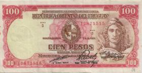 Uruguay P.039c 100 Pesos L. 1939 (3) 