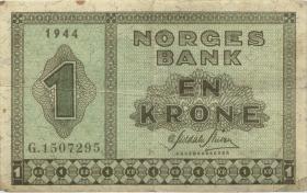 Norwegen / Norway P.15a 1 Krone 1944 (3) 