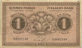 Finnland / Finland P.035 1 Markkaa 1918 (3) 