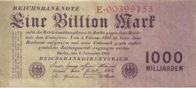 R.126a: 1 Billion Mark 1923 Reichsdruck (3) 