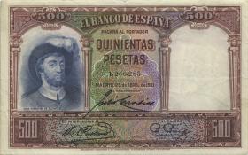 Spanien / Spain P.084 500 Pesetas 1931 (3) 