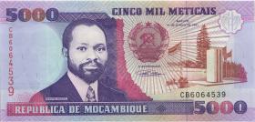 Mozambique P.136 5000 Meticais 1991 (1) 