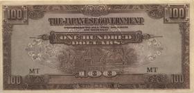 Malaya-Jap.Besetzung P.M 08b 100 Dollars (1944) (2) 
