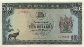 Rhodesien / Rhodesia P.33i 10 Dollar 3.12.1975 (1) 
