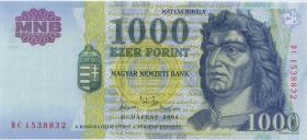 Ungarn / Hungary P.189c 1000 Forint 2004 (1) 