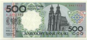 Polen / Poland P.172 500 Zlotych 1990 ohne Überdruck (1) 