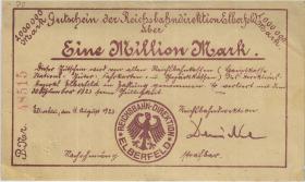 PS1187 Reichsbahn Elberfeld 1 Millionenn Mark 1923 (3+) 