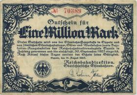 PS1344 Reichsbahn Oppeln 1 Million Mark 1923 (3) 