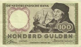 Niederlande / Netherlands P.088 100 Gulden 1953 (3+) 1 PH043625 