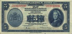Ndl. Indien / Netherlands Indies P.113 5 Gulden 1943 (3+) 