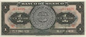 Mexiko / Mexico P.059d 1 Peso 1958 (1) 