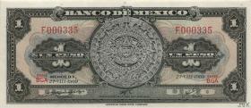 Mexiko / Mexico P.059k 1 Peso 1969 (1) 