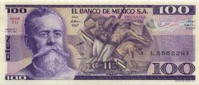 Mexiko / Mexico P.074b 100 Pesos 3.9.1981 (1) 