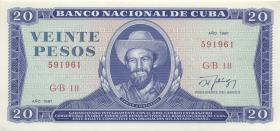 Kuba / Cuba P.105d 20 Pesos 1987 (1) 