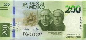 Mexiko / Mexico P.135 200 Pesos 2022 (1) 